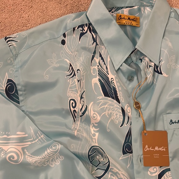 Silk Long Sleeve Button down John Master size L - Picture 4 of 5